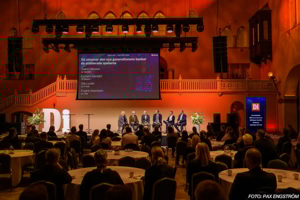 Serafim Finans i ett panelsamtal på Di Bank Teck 2024