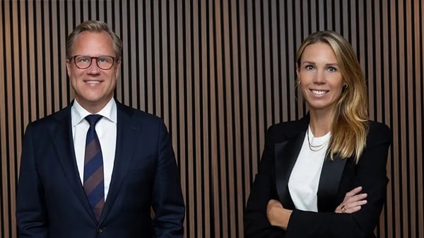 Joakim Wiksten och Anna Rytterling på Serafim Finans